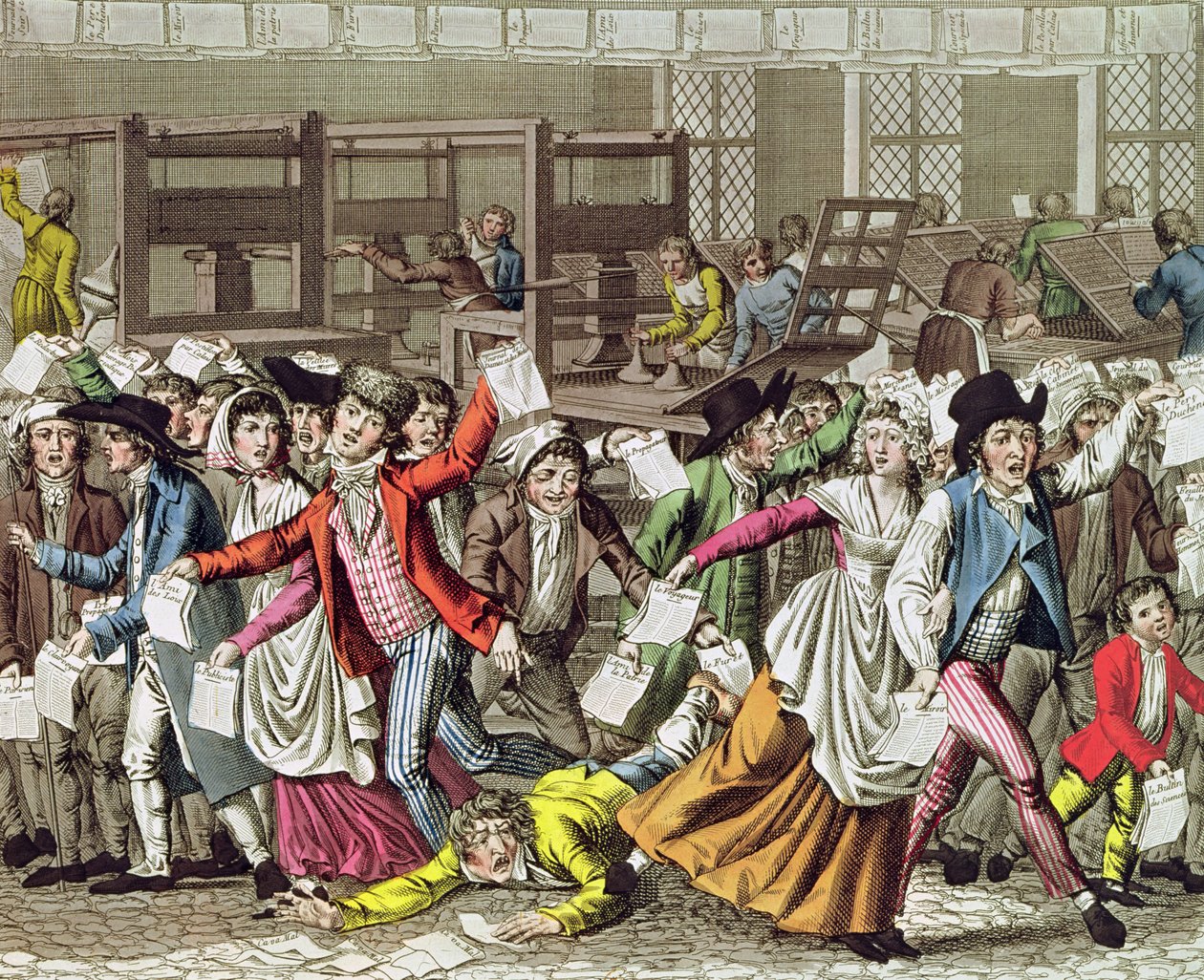 La libertad de prensa, 1797 de French School