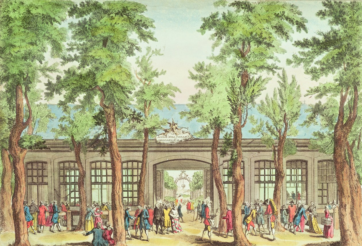 El Gran Café Real de Alexandre, Boulevard du Temple, París de French School