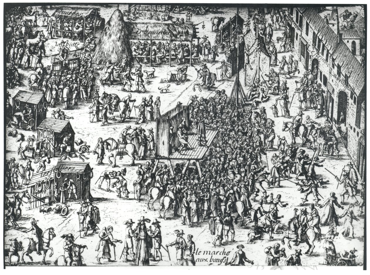 La feria de Guilbray y el mercado de ganado de French School