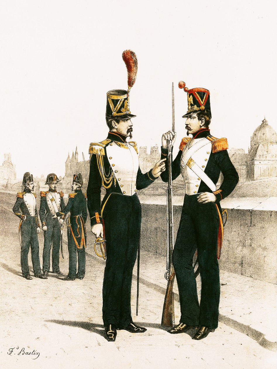 La Guardia Municipal de París, formada el 29 de julio de 1830 de French School
