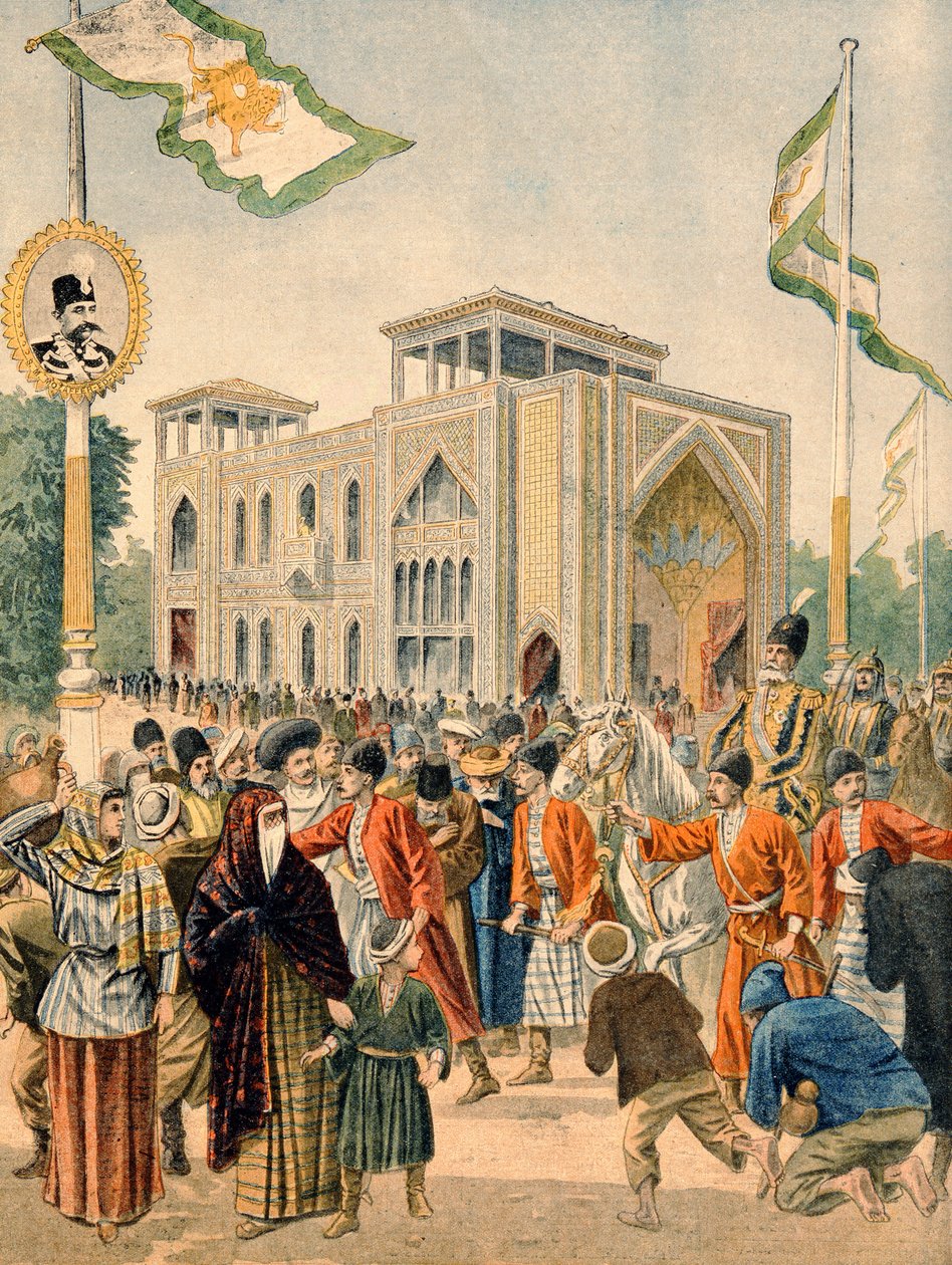 El Pabellón Persa en la Exposición Universal de 1900, París, ilustración de 