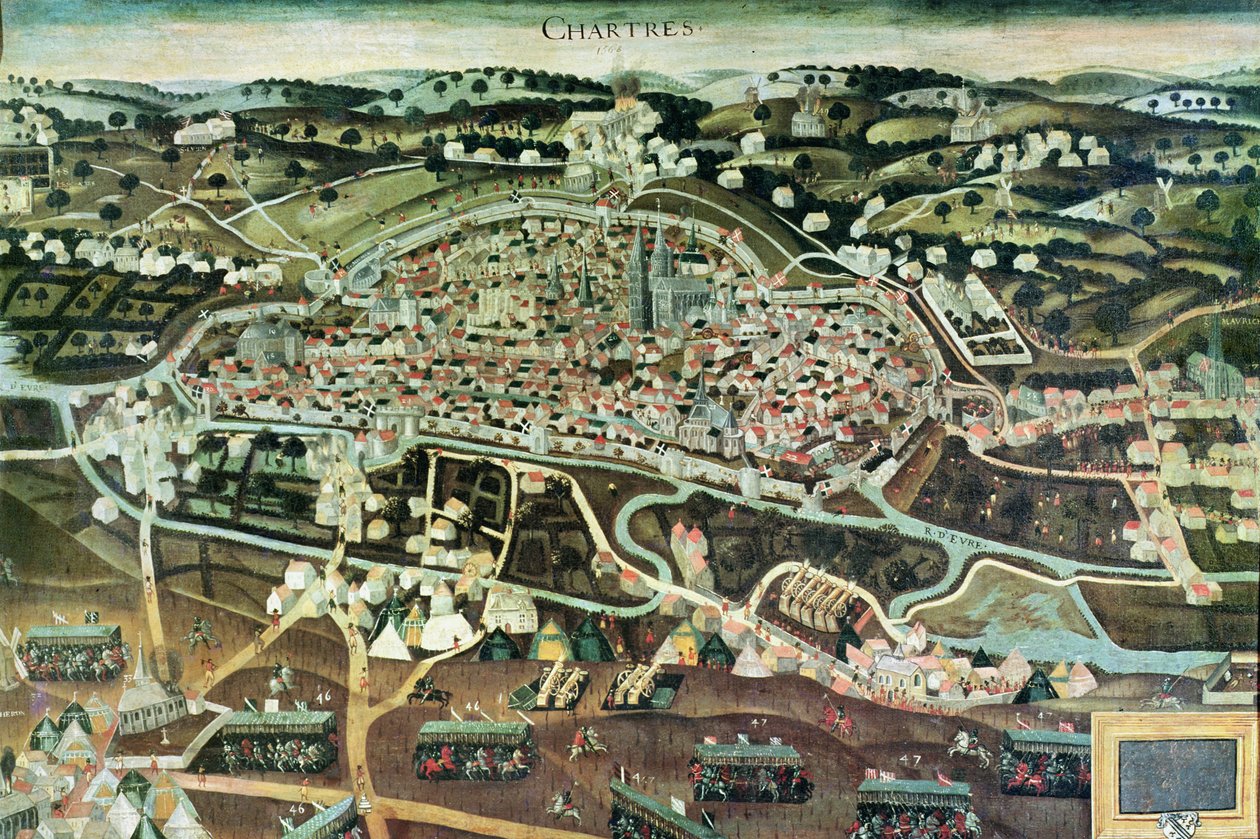 El Asedio de Chartres en 1568 de French School