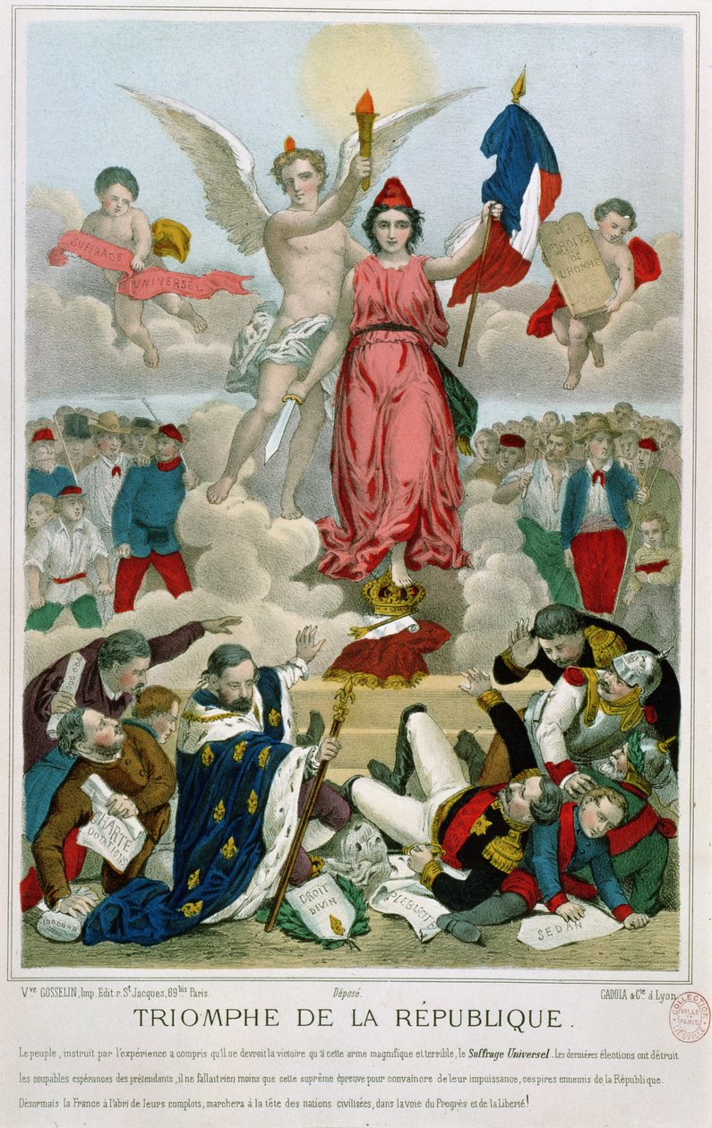 Triunfo de la República, 1875 de French School