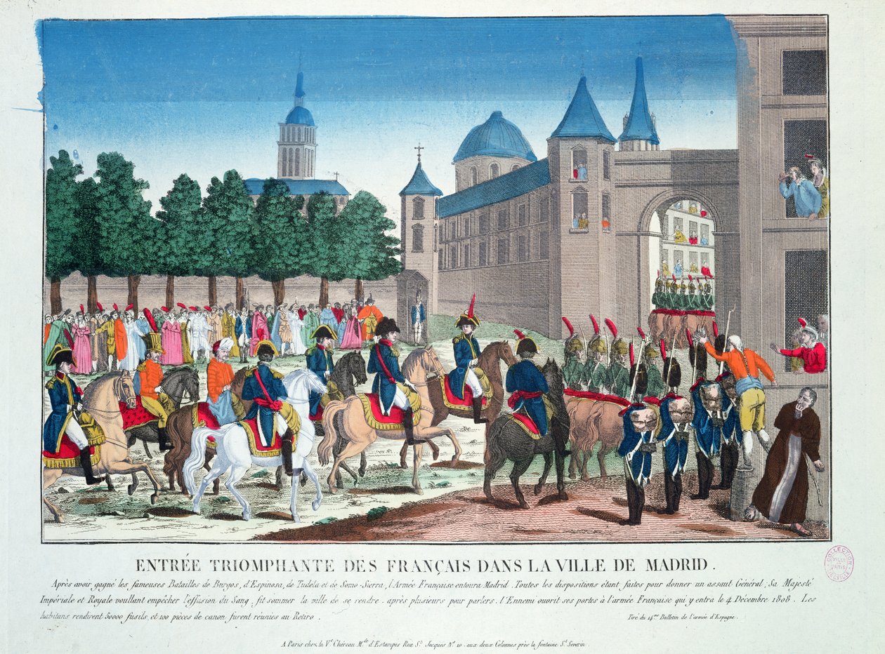 Entrada Triunfal de los Franceses en Madrid, 4 de diciembre de 1808 de French School