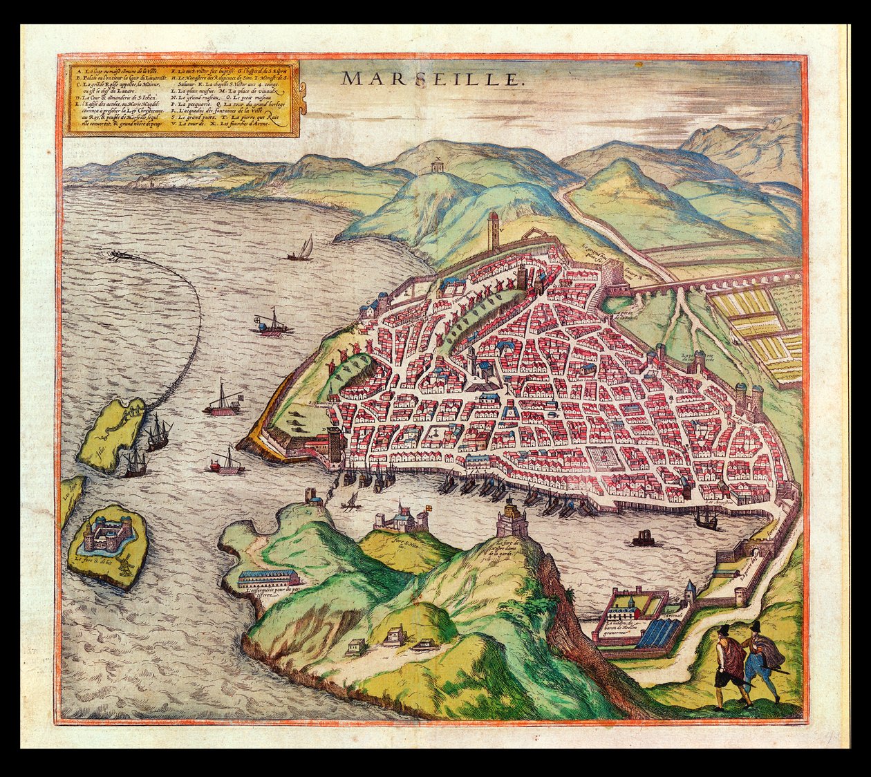 Vista de Marsella, 1574 de French School