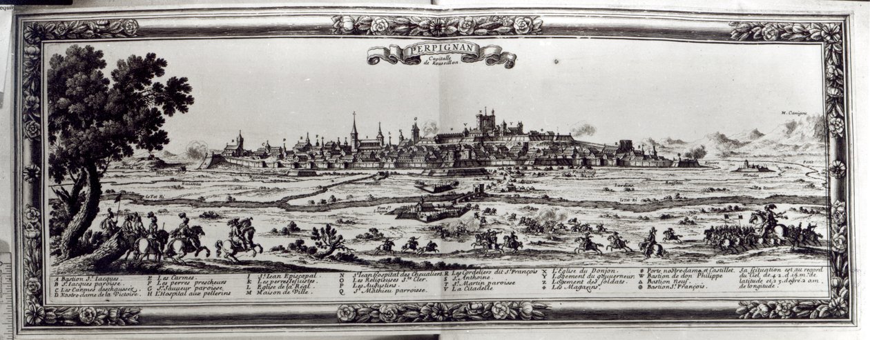 Vista de Perpiñán, sur de Francia, c.1645 de French School