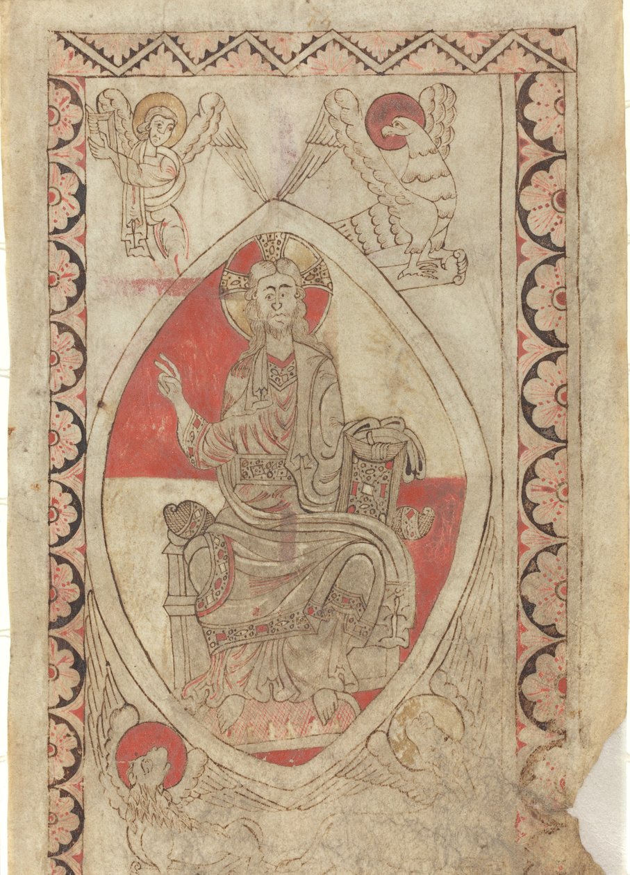 Cristo en majestad de French 12th Century