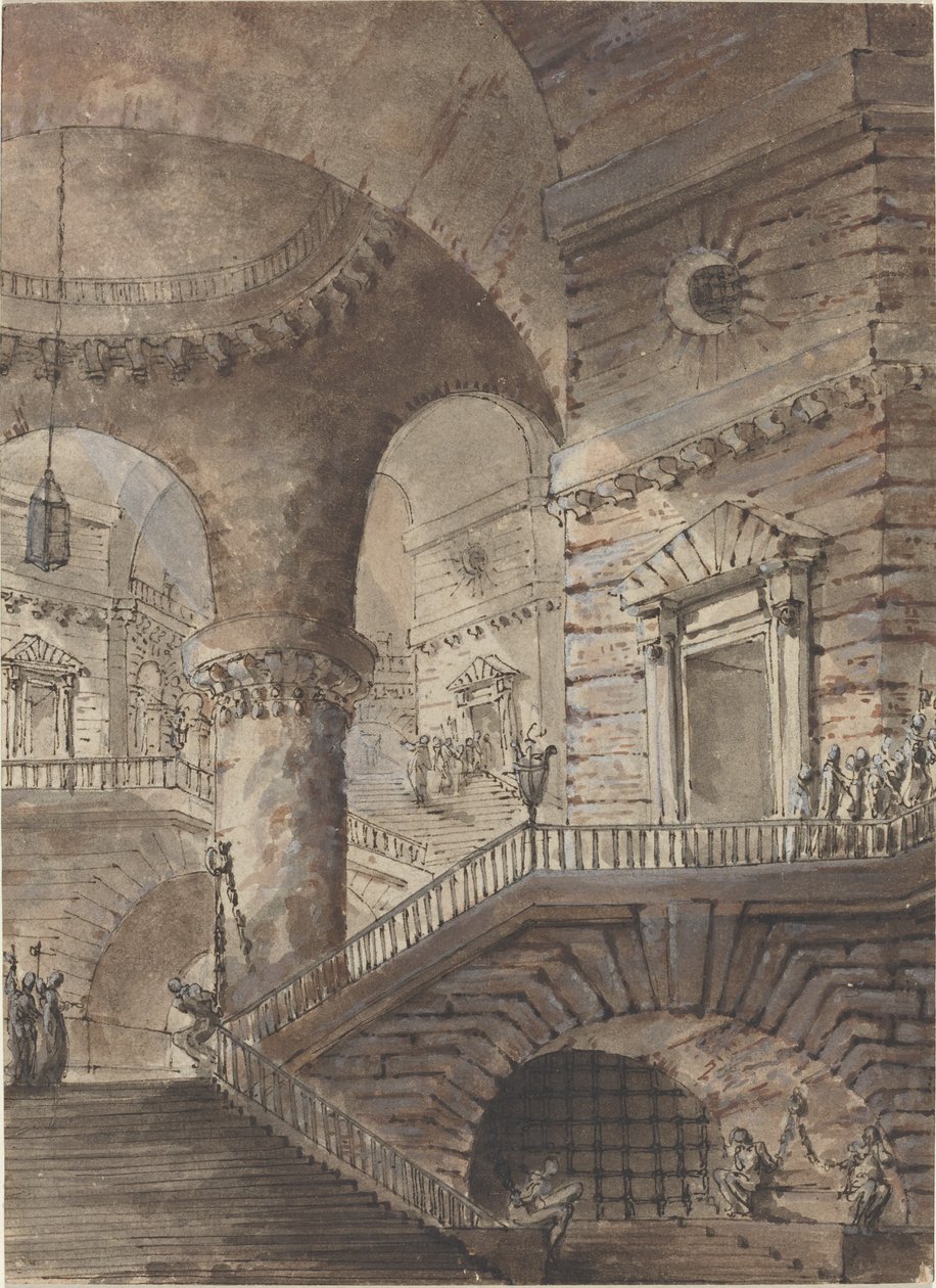 Prisión romana de French 18th Century Follower of Giovanni Battista Piranesi