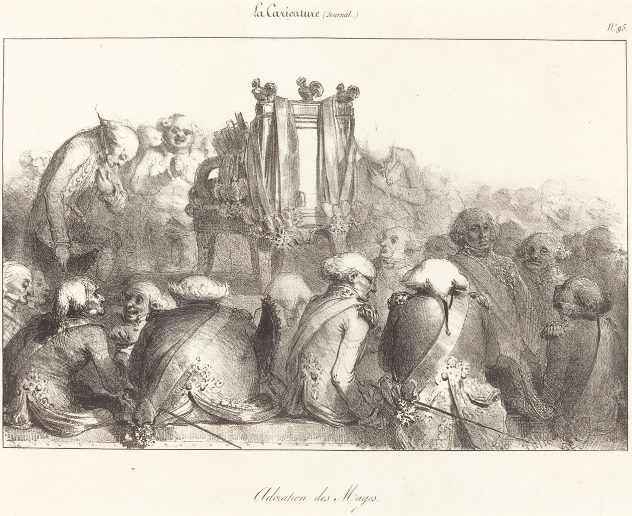 Adoración de los Magos de French 19th Century