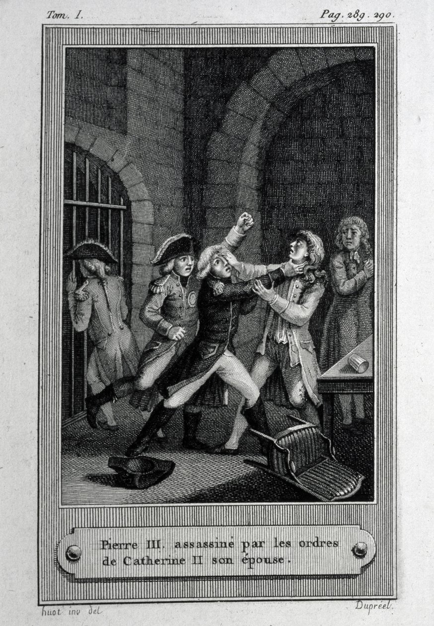 El asesinato del emperador de Rusia Pedro III Fyodorovich el 17 de julio de 1762 de French Master