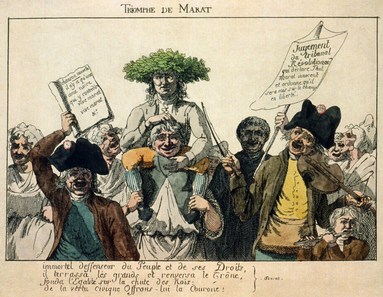 El Triunfo de Marat, 1793 de French Master