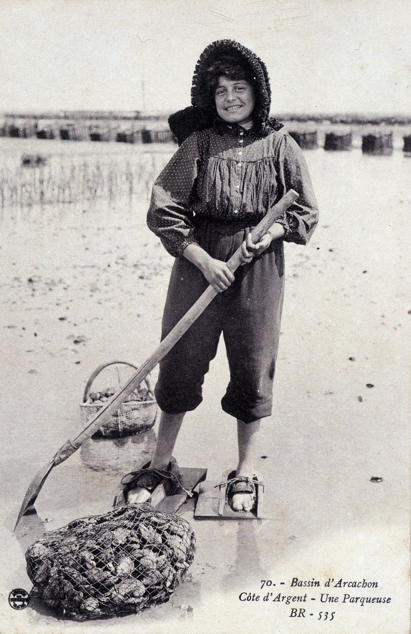 Cuenca de Arcachon: una parcerizadora de ostras - postal de French Photographer