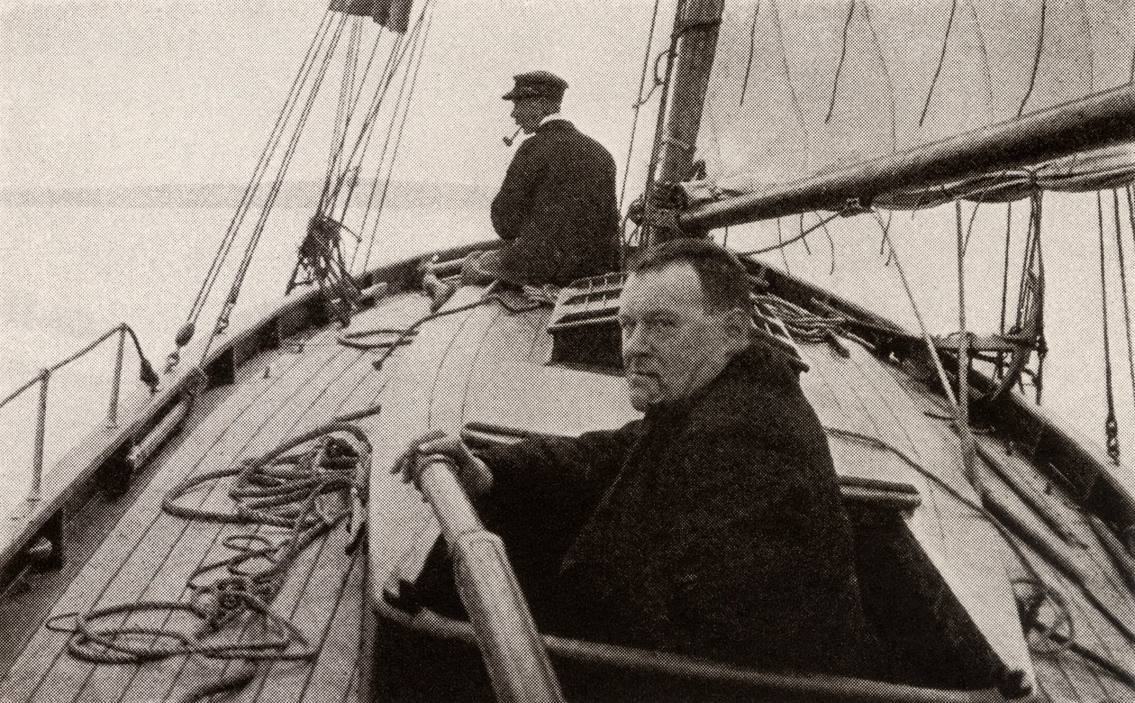 Hilaire Belloc en su barco de French Photographer