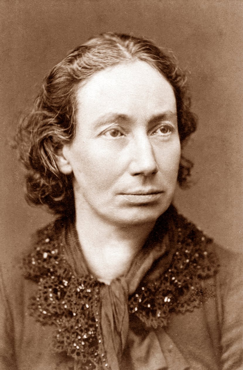 Louise Michel c.1870 (1833-1905), revolucionaria anarquista francesa que participó en la Comuna de París en 1871 de French Photographer