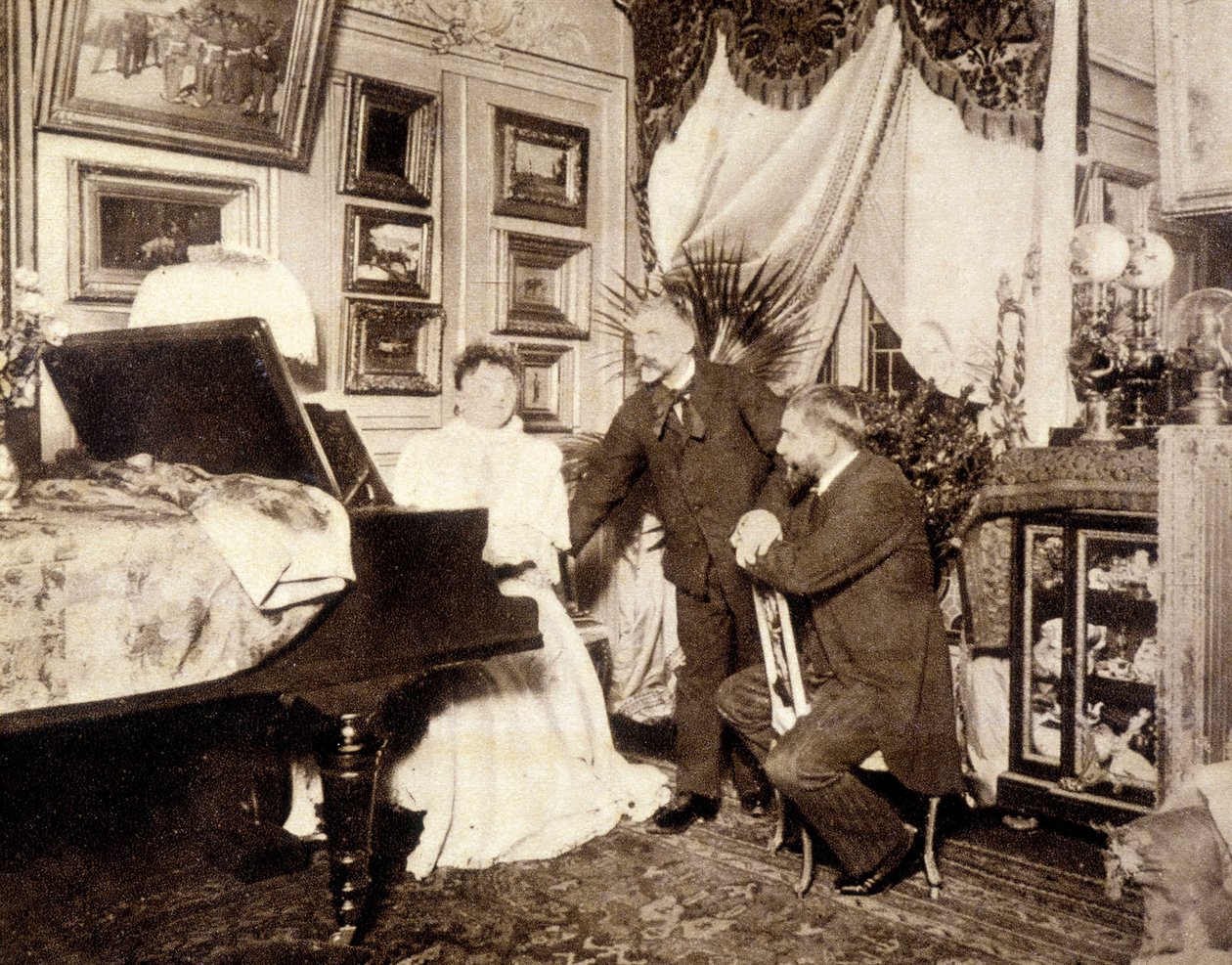 Mallarmé y Manet - fotografía de French Photographer