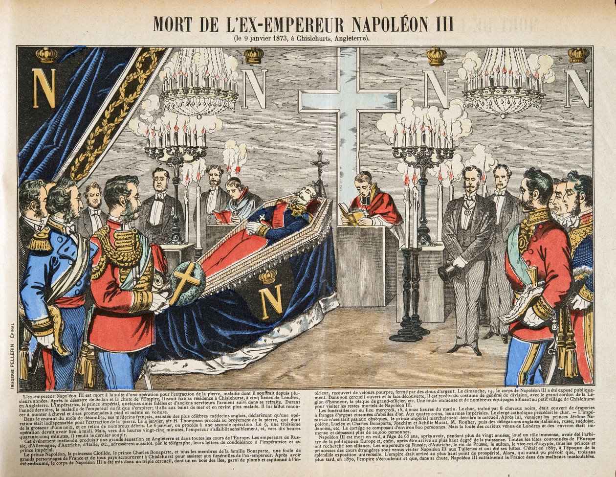 Muerte del ex-emperador Napoleón III, de Histoire de la Troisième République, Vol. I, l
