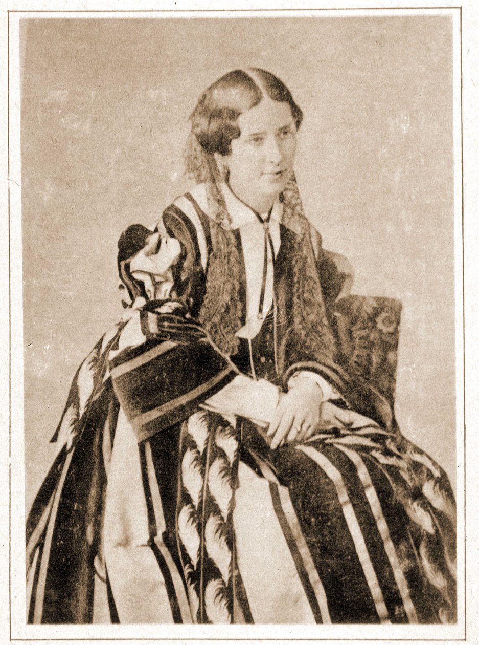 Retrato de Elisabeth Felix llamada Mademoiselle Rachel en 1851, trágica francesa (1821 - 1858) de French Photographer