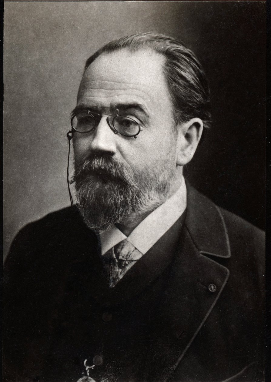 Retrato de Émile Zola (1840-1902), escritor francés de French Photographer