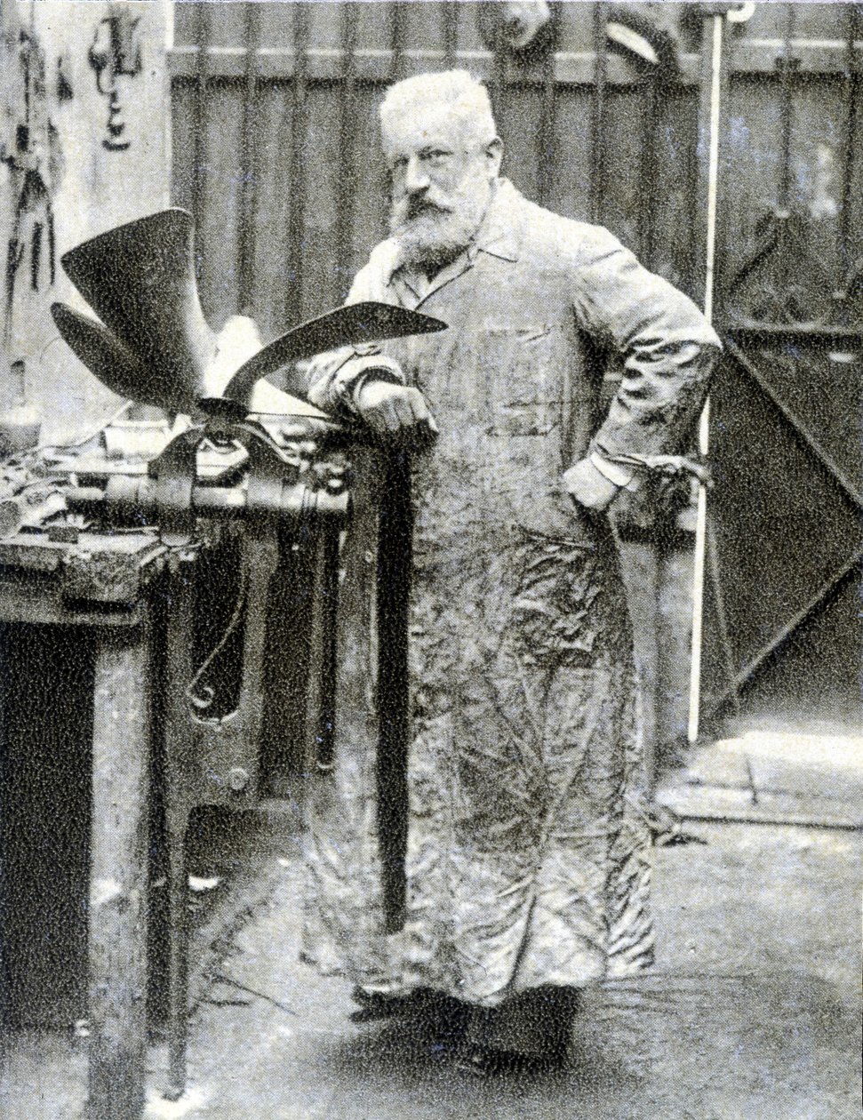 Retrato de Fernand Forest (1851 - 1914), inventor francés (motor, autopartes...) - fotografía de French Photographer