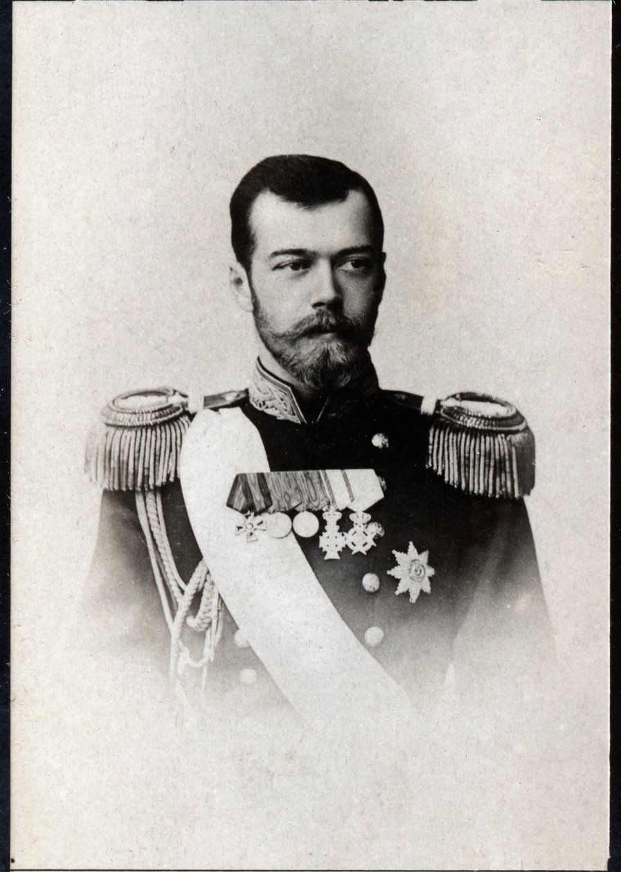 Retrato de Nicolás II de Rusia (1868-1918), Emperador de Rusia de French Photographer