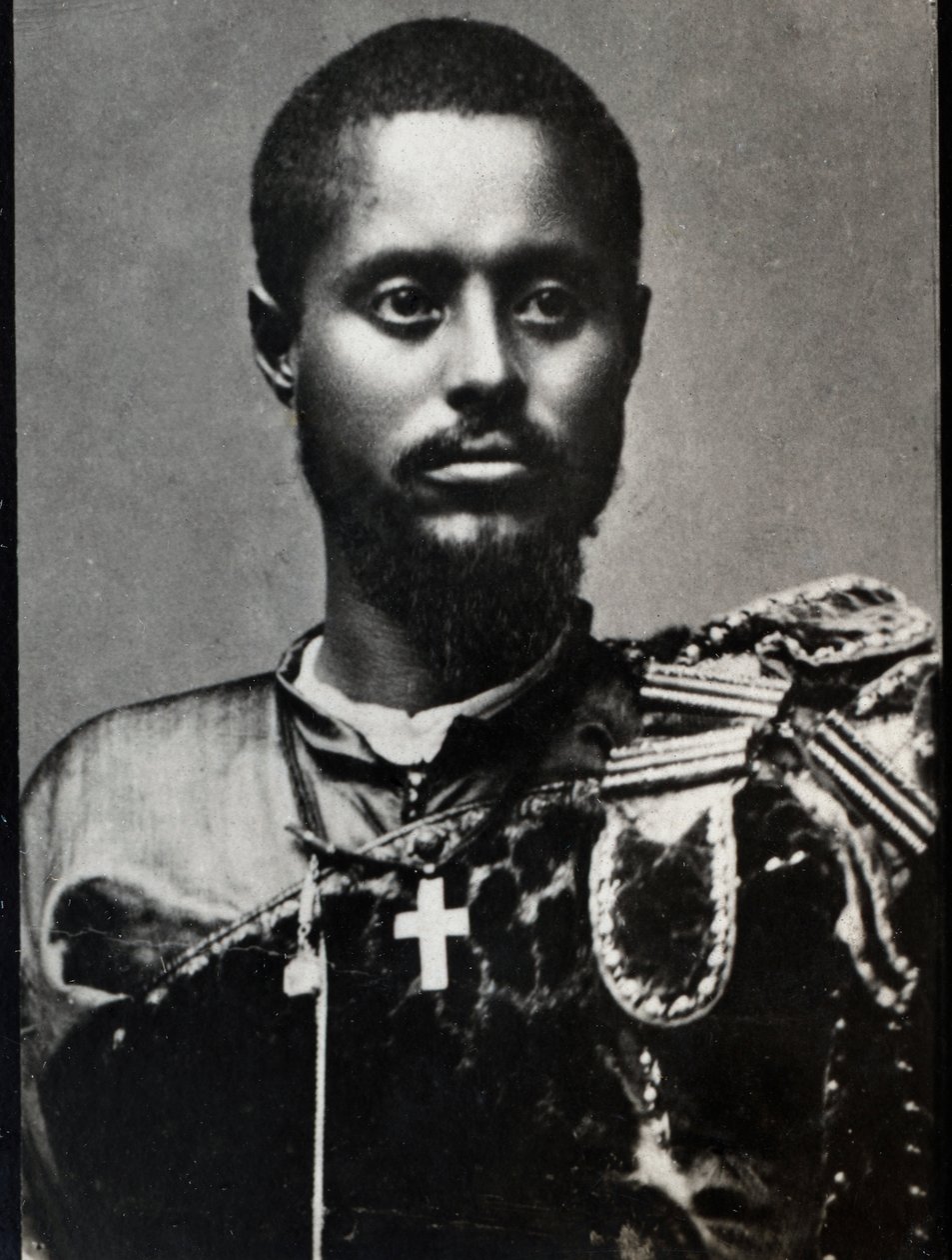 Retrato de Ras Makonnen (1852-1906), general y gobernador de la provincia de Harar en Etiopía de French Photographer