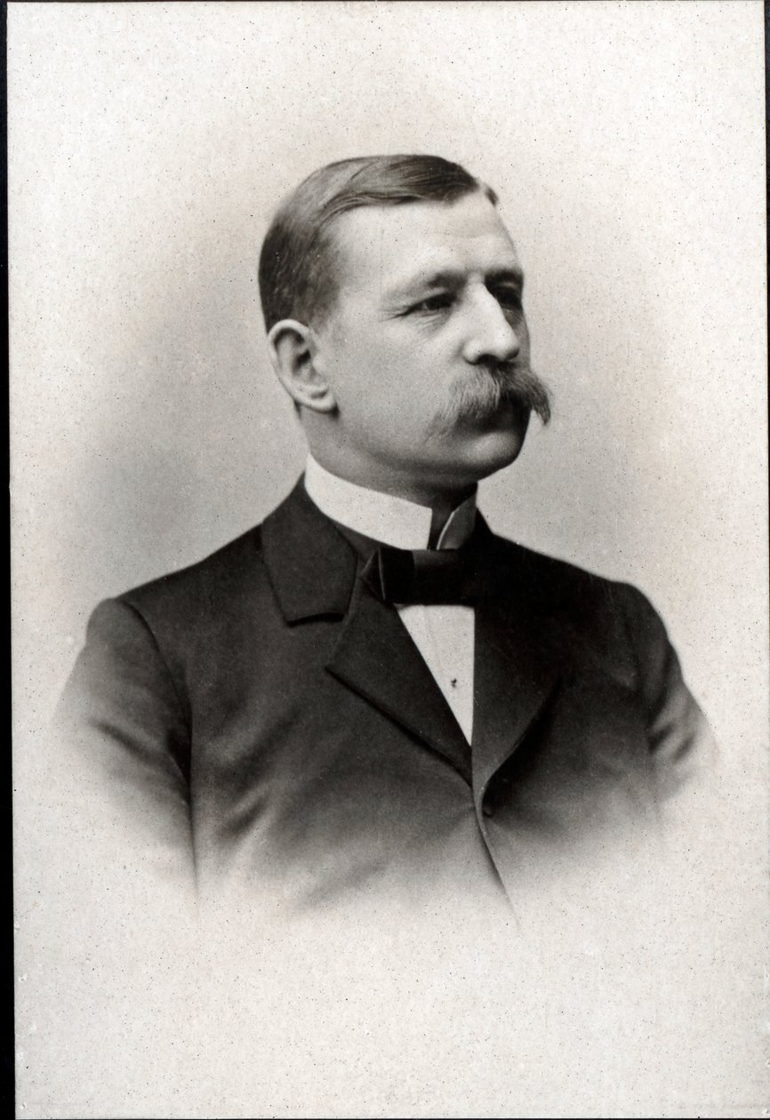Retrato de Salomon August Andrée (1854-1897), ingeniero, físico, aeronauta y explorador polar sueco de French Photographer