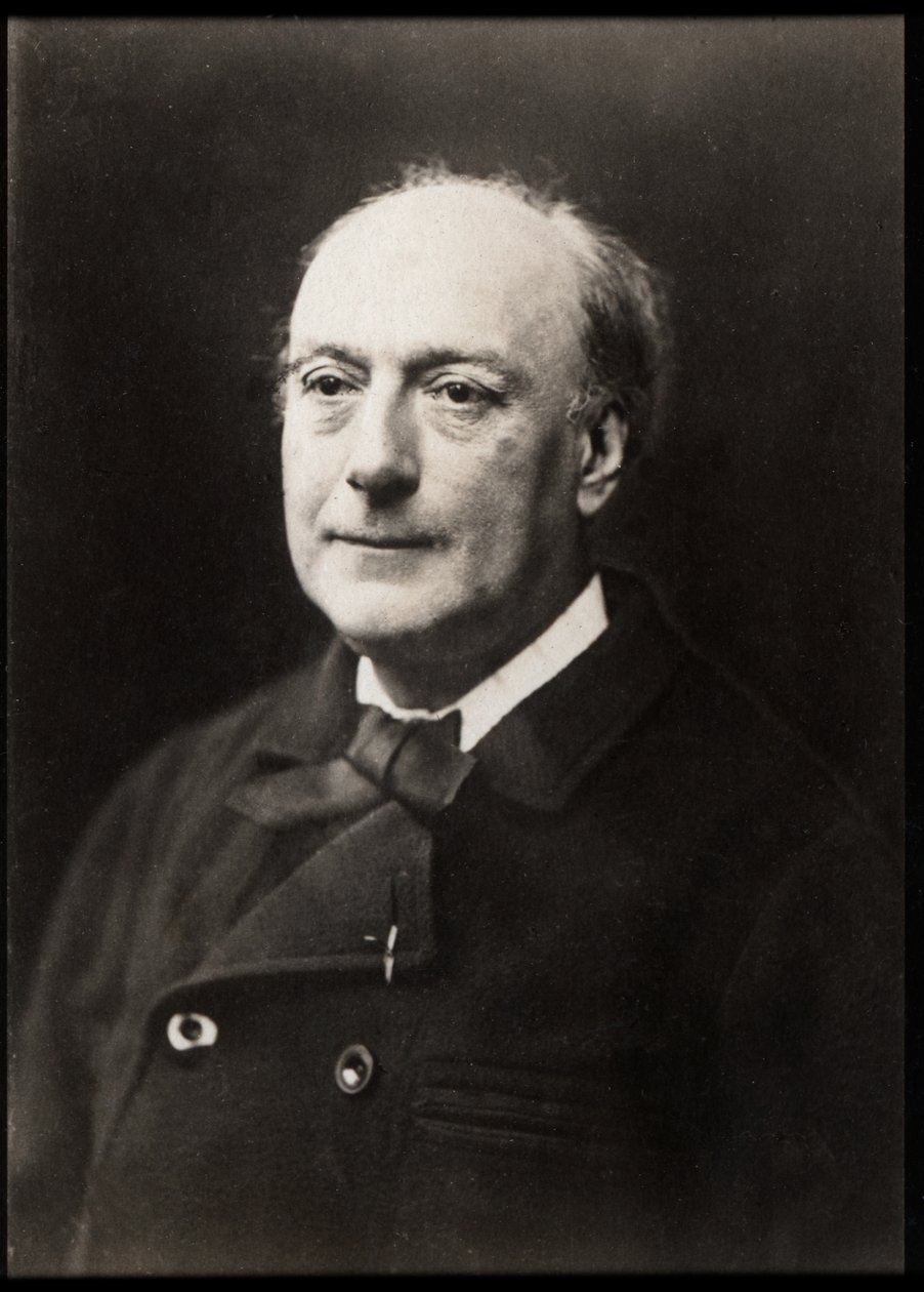 Retrato de Théodore de Banville (1823-1891), poeta francés de French Photographer