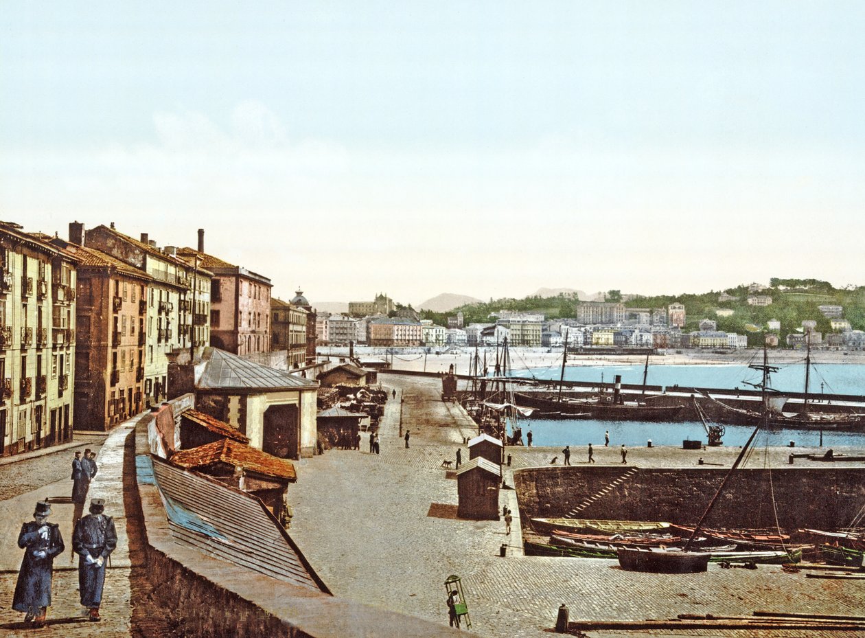 Puerto de San Sebastián, España, 1890-1900 de French Photographer