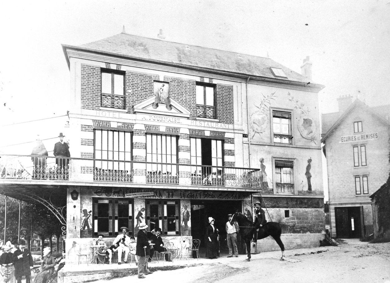 El Hotel Fournaise en Chatou, c.1880 de French Photographer