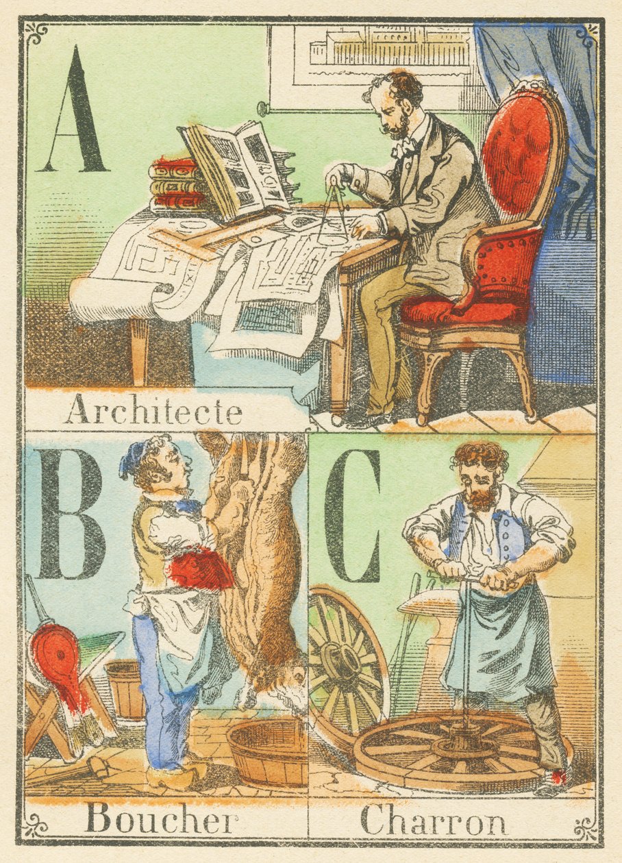 A B C: Arquitecto, Carnicero, Charron de French School