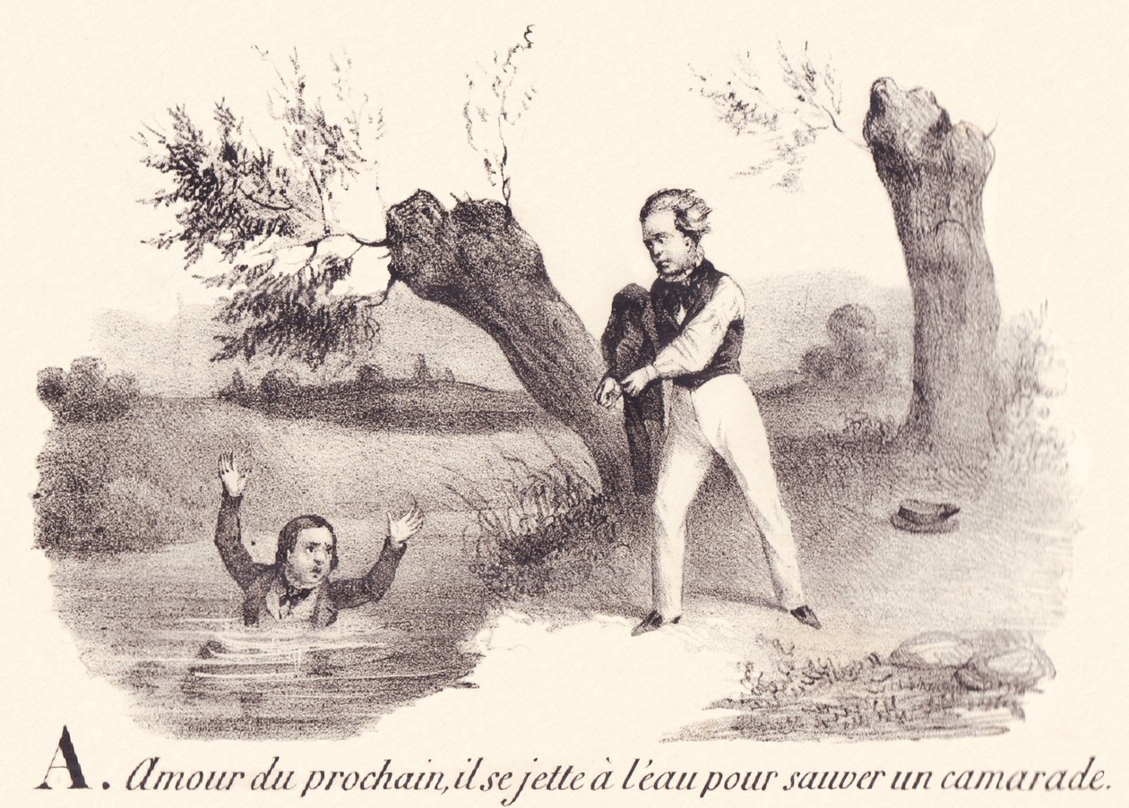 A: Amor al prójimo, se lanza al agua para salvar a un compañero de French School