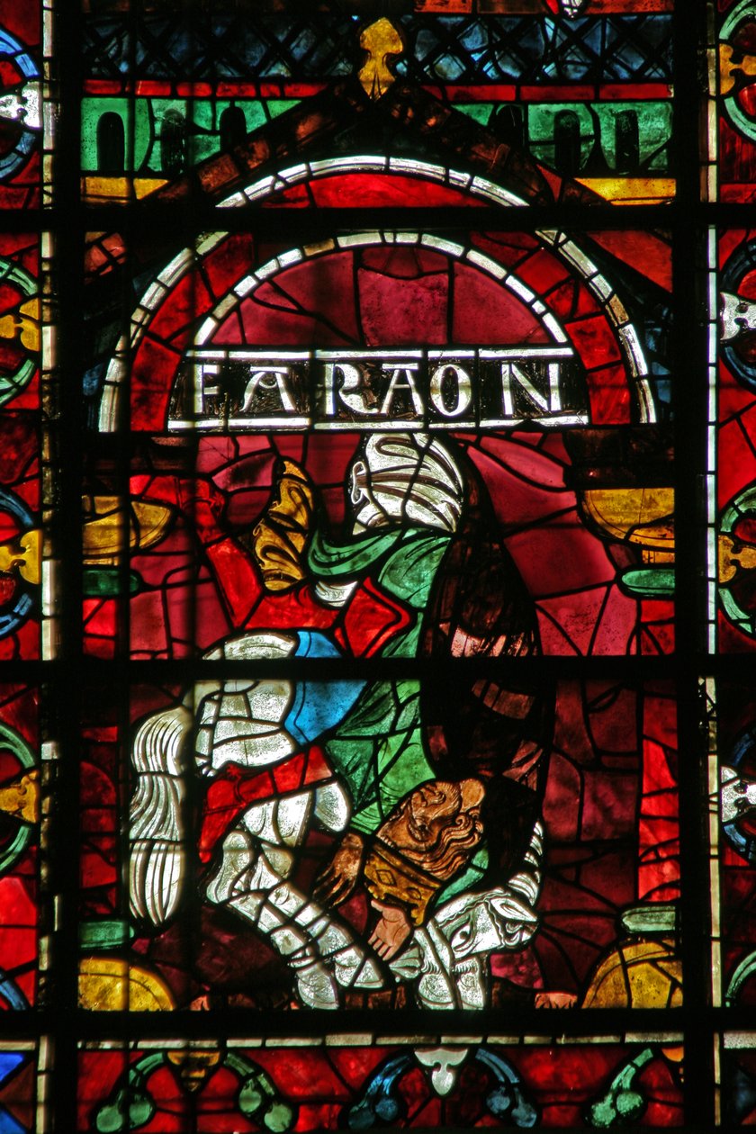 Un faraón se ahoga en el Mar Rojo de French School