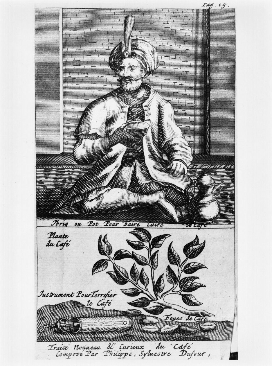 Una olla para hacer café, ilustración de Traité Nouveau et Curieux du Café, du Thé et du Chocolat por Philippe Sylvestre Dufour, La Haya, publicada en 1693 de French School