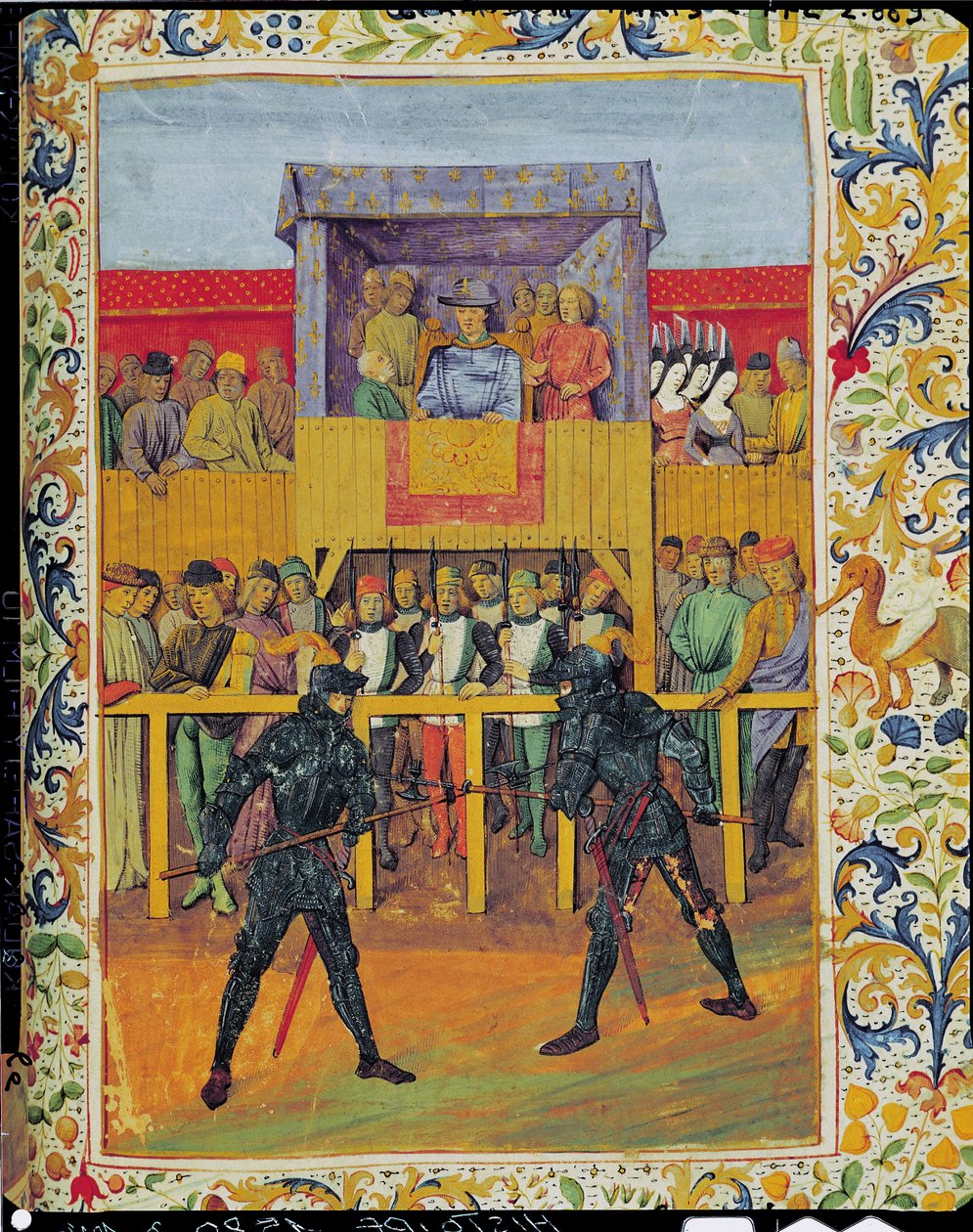 Un torneo de combate cuerpo a cuerpo, de Le Jouvencel de Jean de Bueil de French School