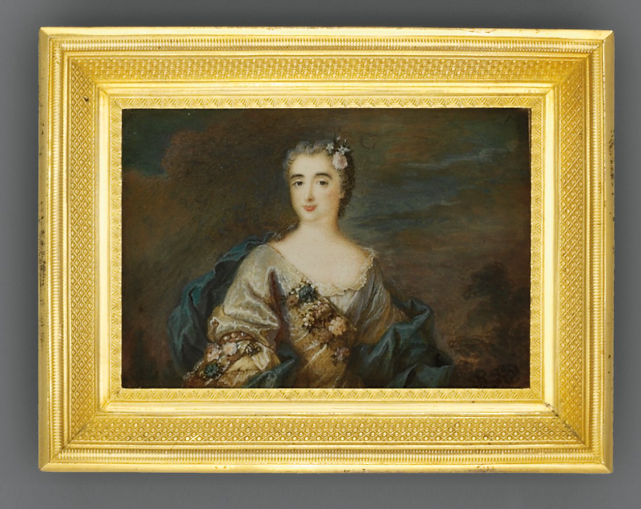 Una dama llamada Louise-Jeanne de Durfot, duquesa de Mazarin y de la Meilleraye, c.1750 de French School
