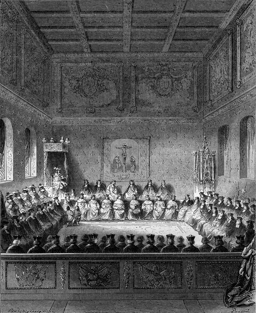 Una sesión en el Parlamento de Bretaña en 1613. de French School