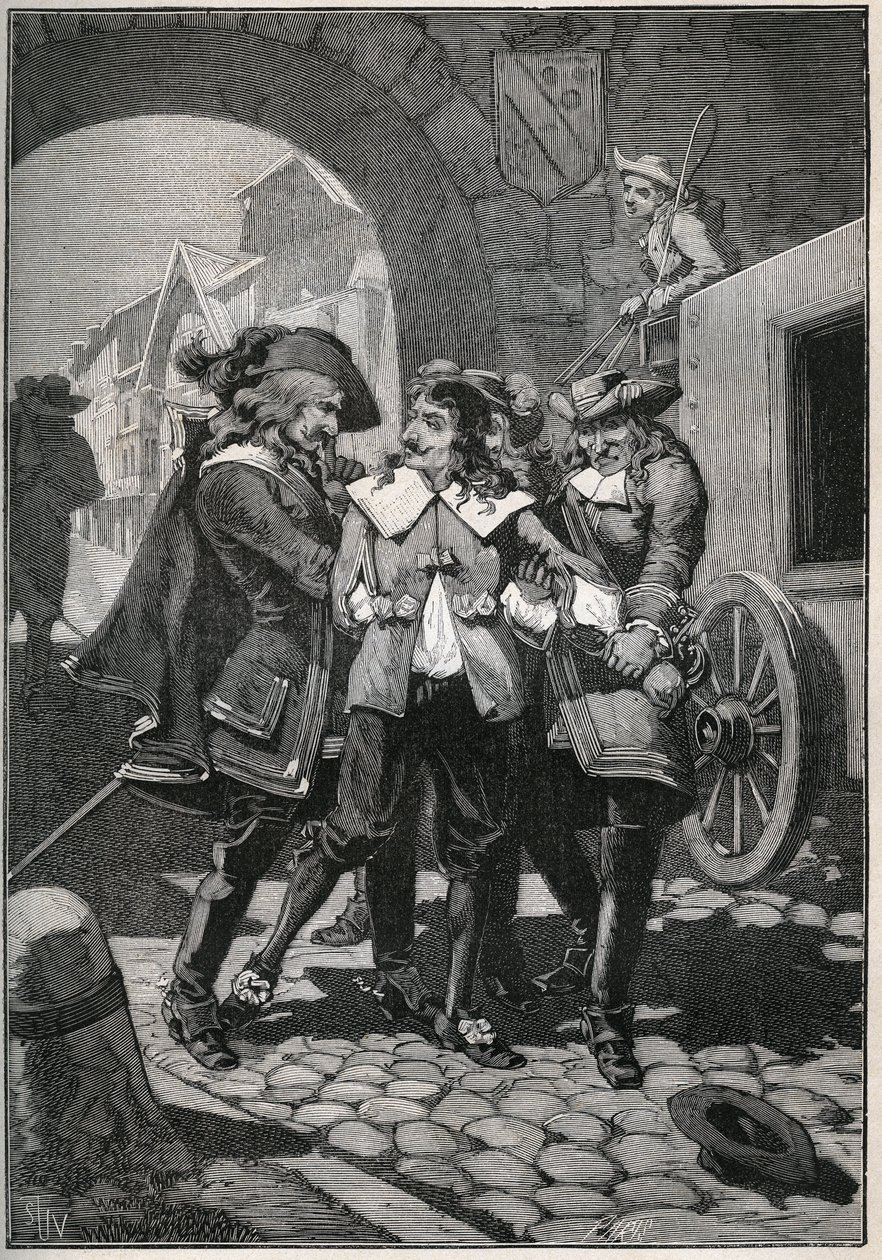 Secuestro de Johann Friedrich Böttger (1591-1624) por los soldados de Federico Augusto de Sajonia, conocido como “el Fuerte”. de French School