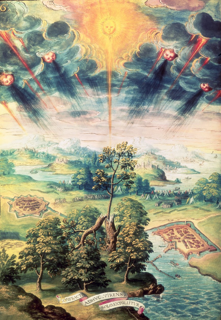 Ad 134 Frontispicio, de Voyage dans les Pouilles por Nagius de French School