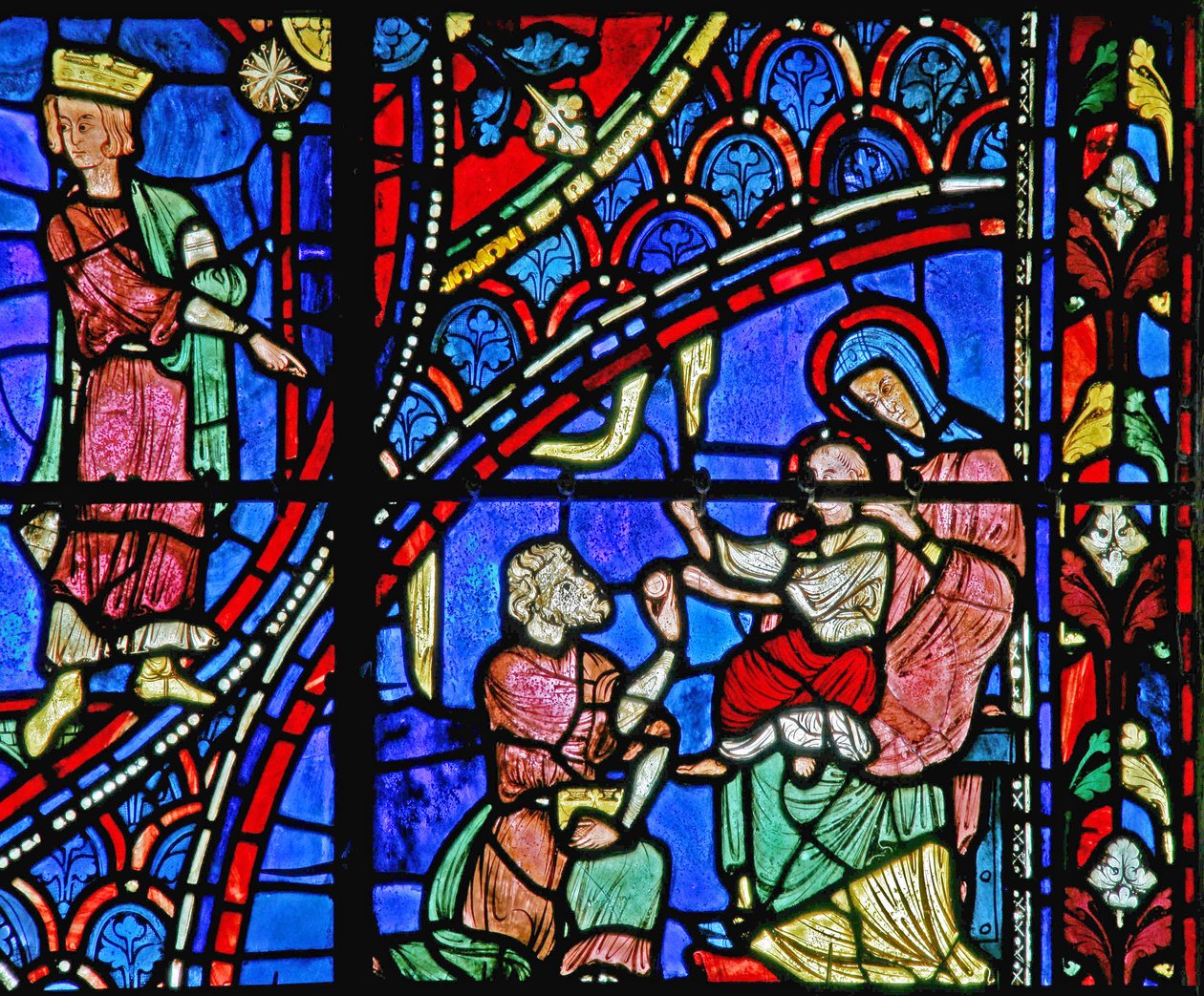 Adoración de los Magos de French School