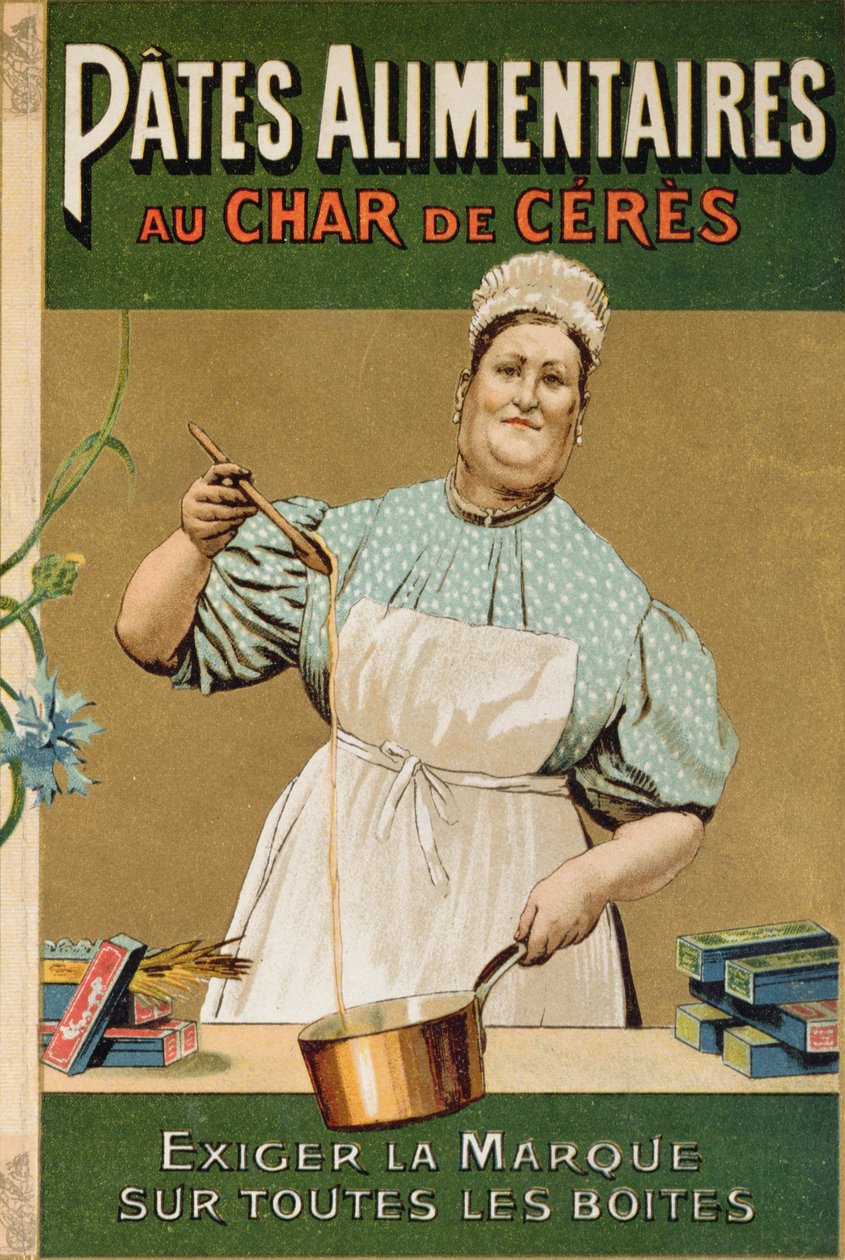 Anuncio de pasta Au Char de Ceres, c.1900 de French School
