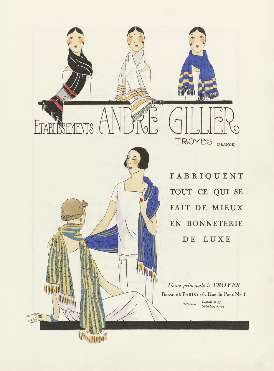 Anuncio de Etablissements Andre Gillier , pub 1920