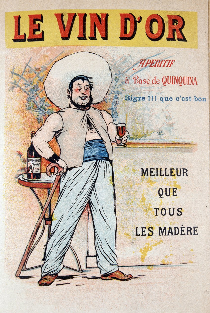 Cartel publicitario para el aperitivo a base de quinina Le Vin d