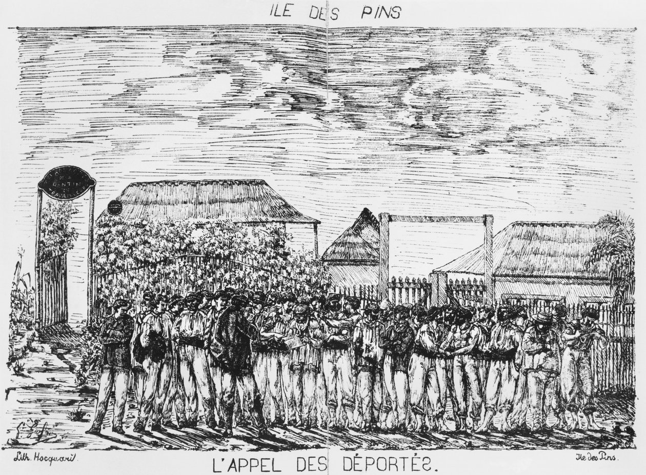 Álbum de la Isla de los Pinos, pase de lista de los deportados, 1878-79 de French School