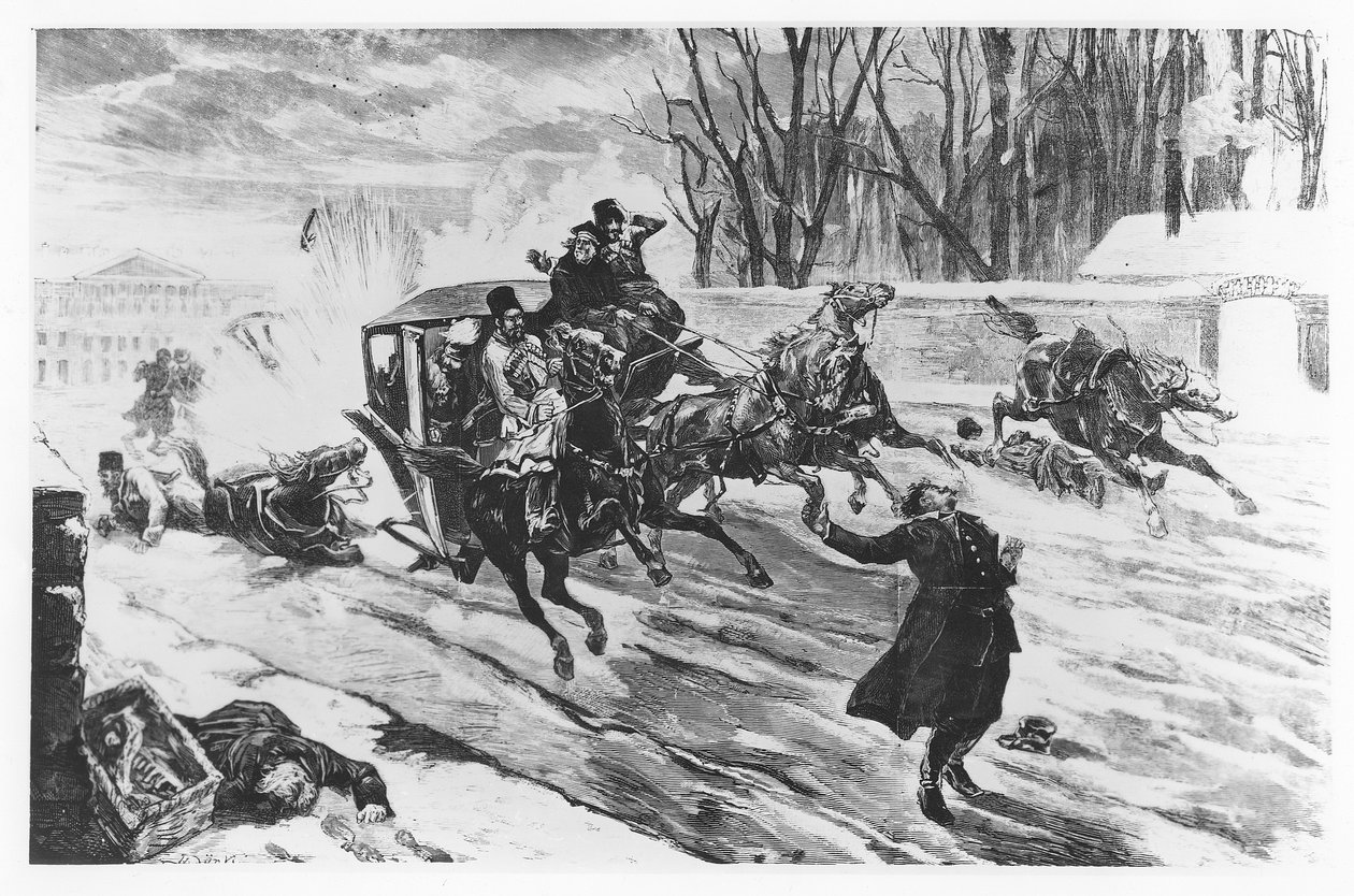 Asesinato de Alejandro II en San Petersburgo, 13 de marzo de 1881 de French School