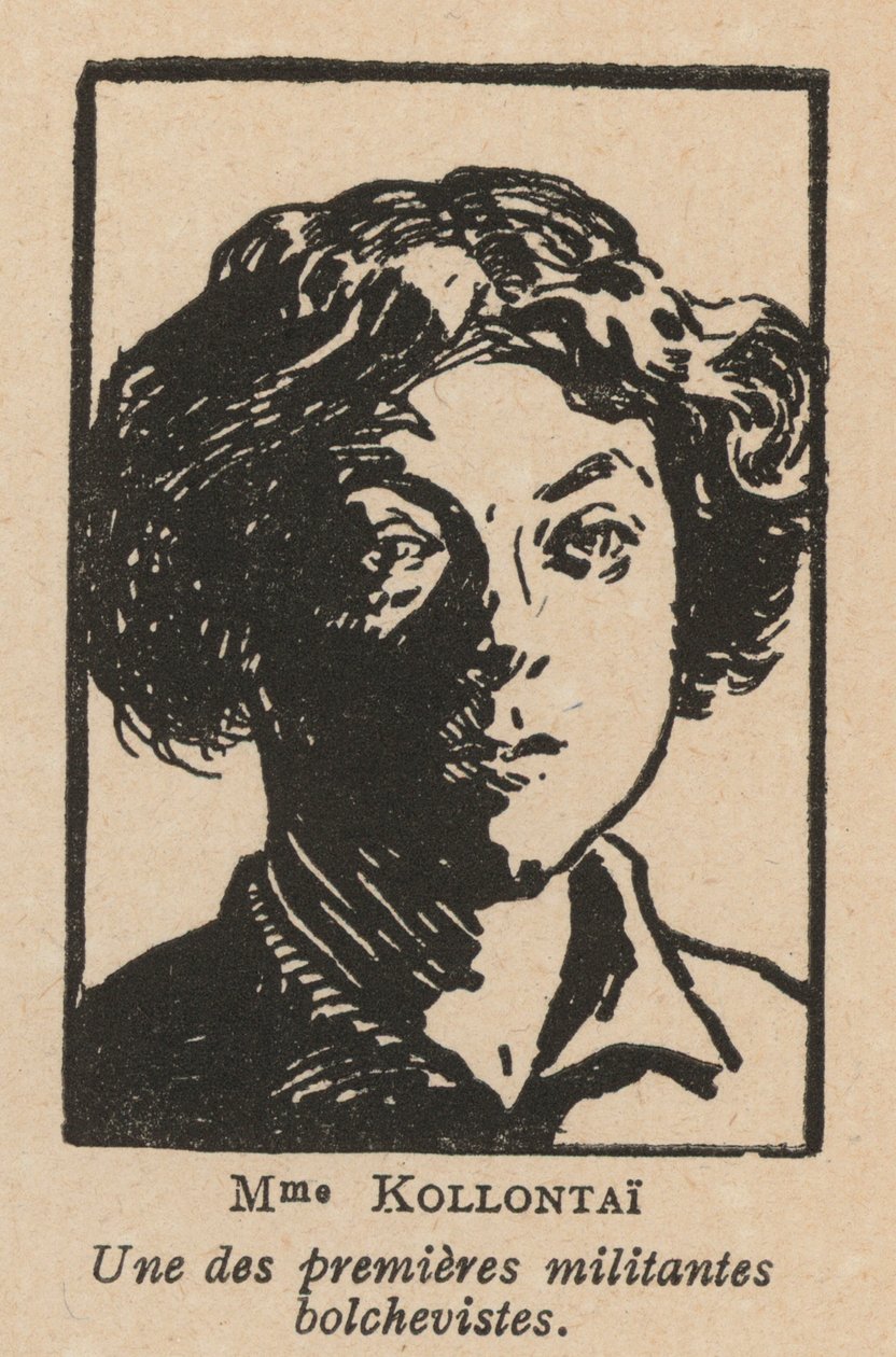 Alexandra Kollontai, revolucionaria marxista y diplomática rusa (lito) de French School