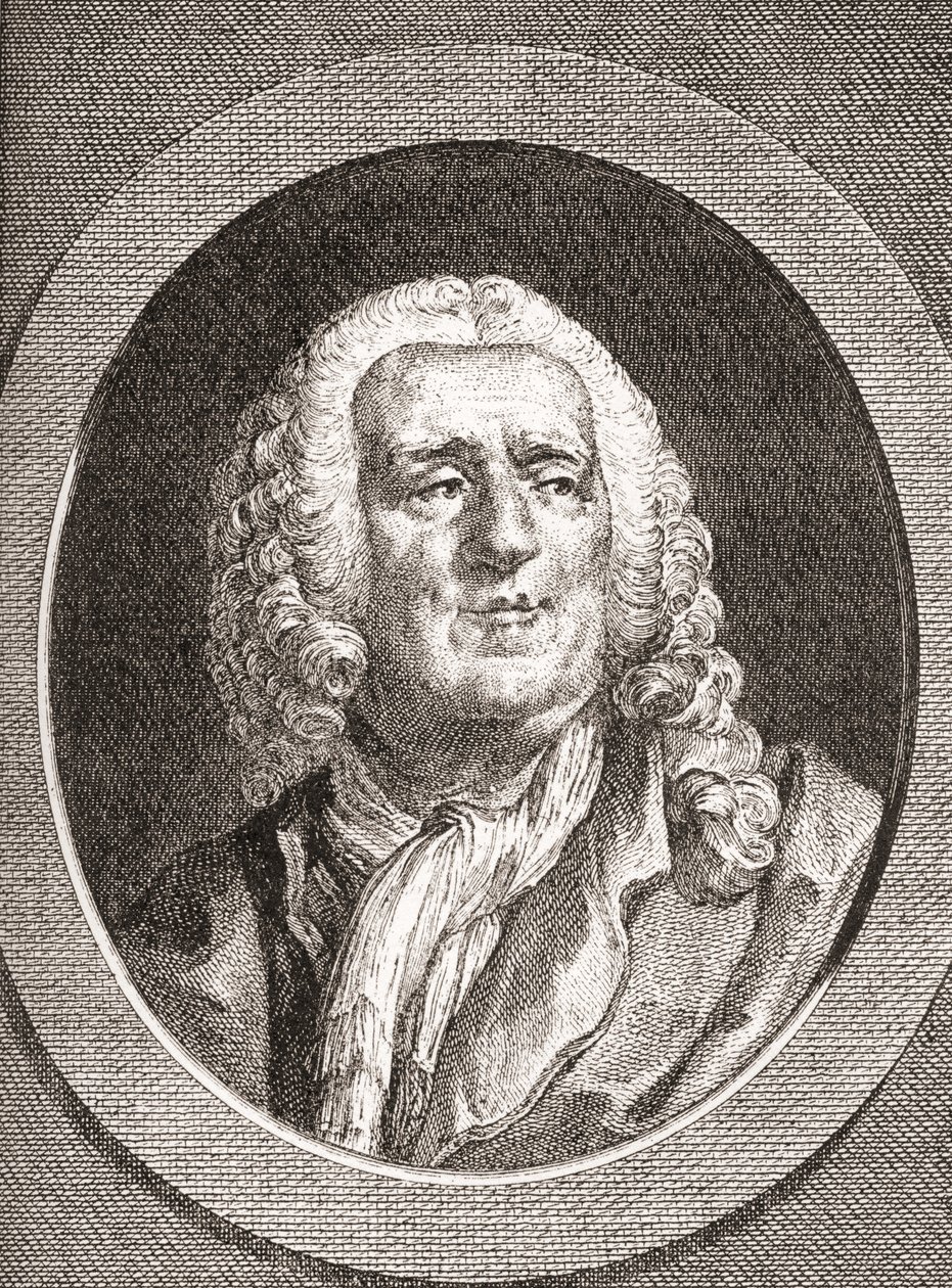 Alexis Piron, 1689-1773. Epigramista y dramaturgo francés. De Les Heures Libres publicado en 1908. de French School