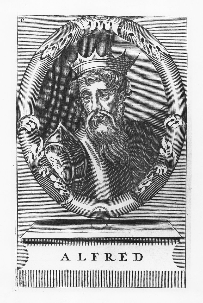 Alfredo el Grande (grabado) de French School