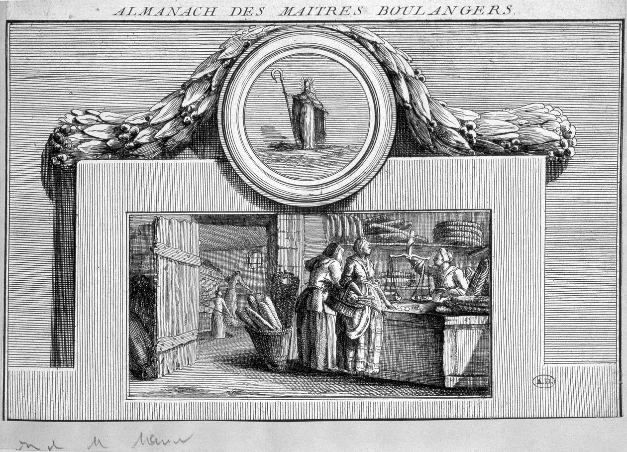 Almanaque de los maestros panaderos, Francia de French School