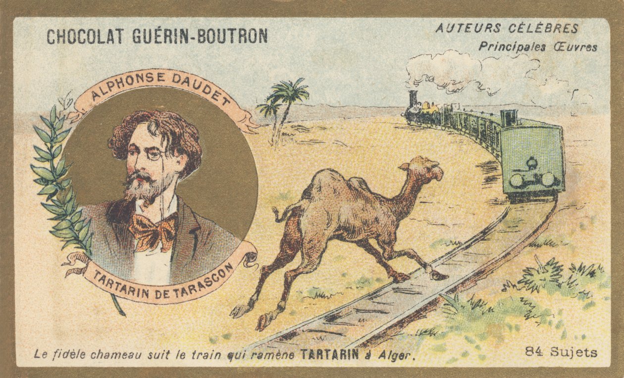 Alphonse Daudet (1840-1897), escritor y dramaturgo francés, autor de "Tartarin de Tarascón" (1872) de French School