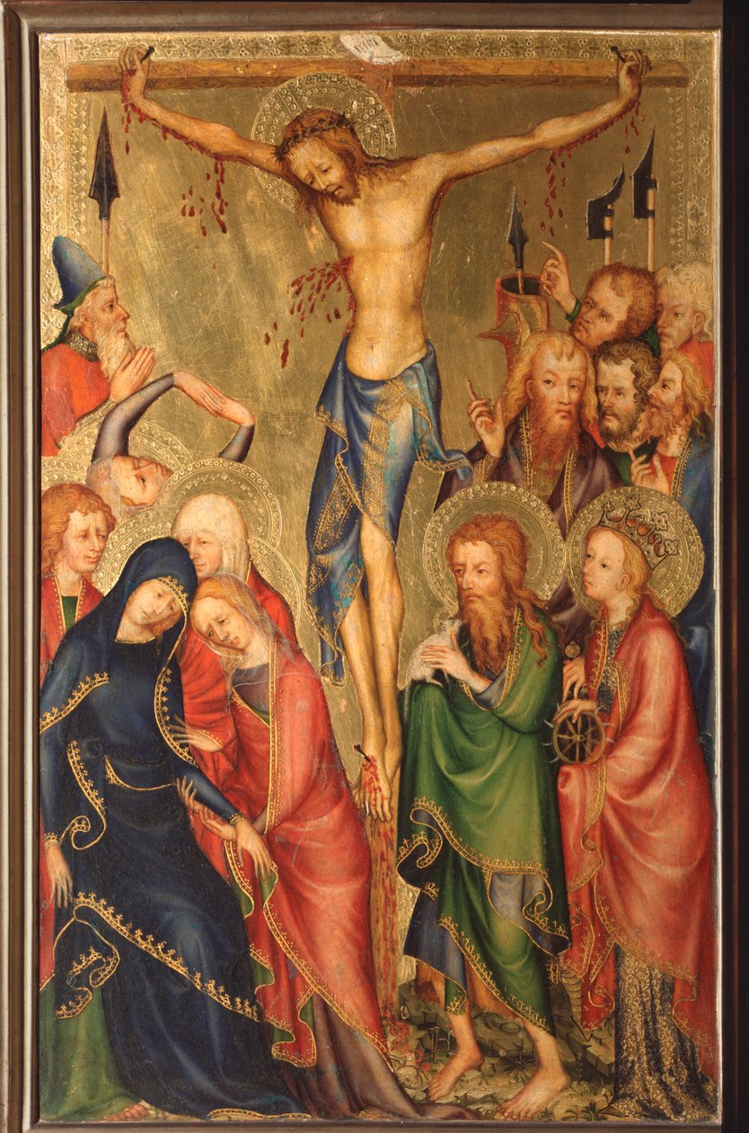 Altarolo del Bargello: crucifixión (díptico del Bargello, crucifixión) de French School